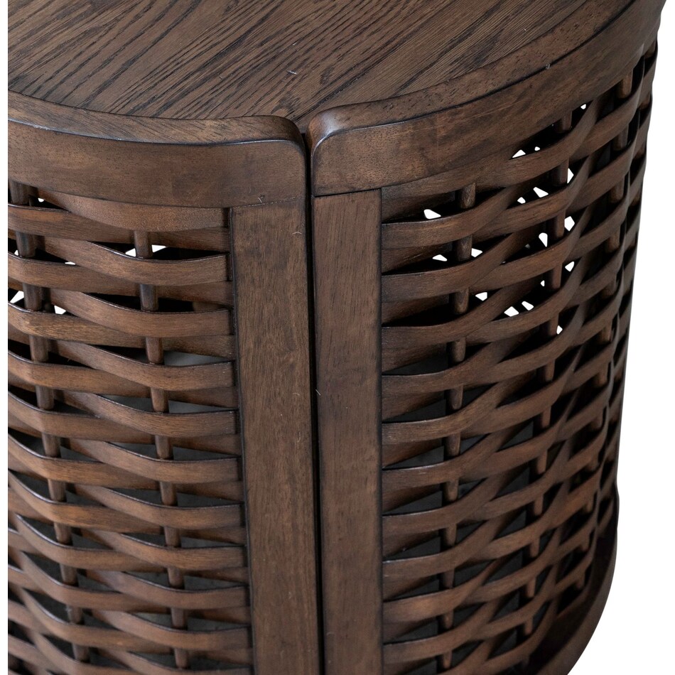 warren park brown end table   