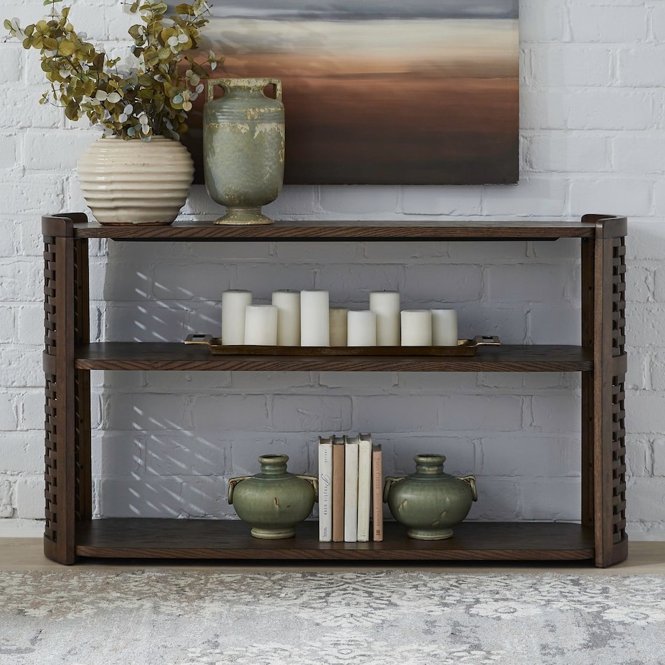 warren park brown sofa table   