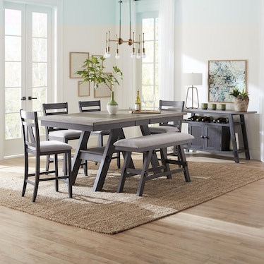 WASSON 6-PIECE COUNTER DINING SET