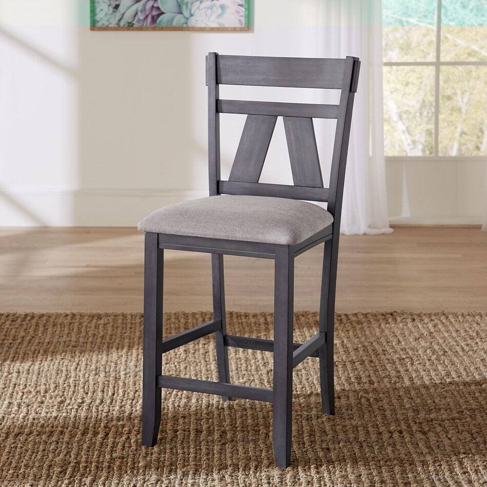 wasson slate w  weathered gray side chair   