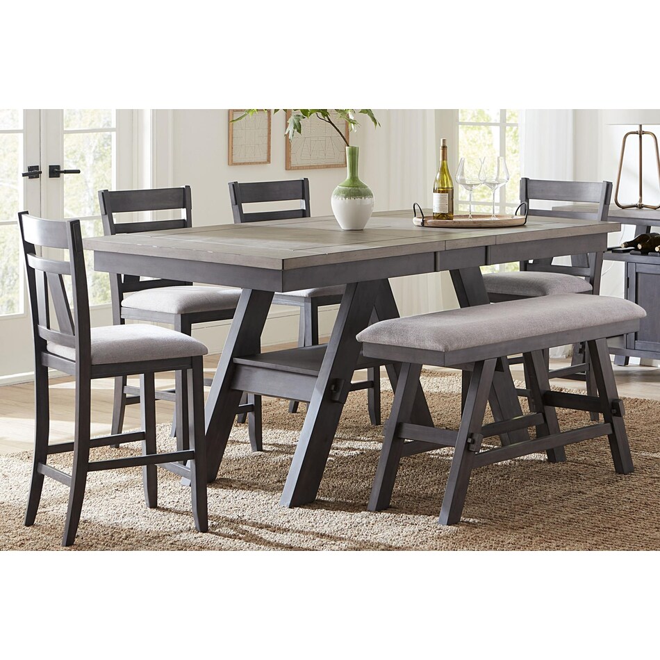 wasson slate w  weathered gray side chair   