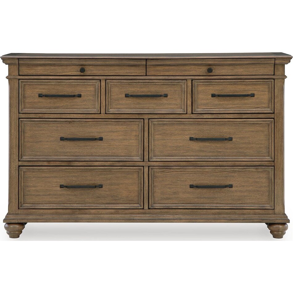 waynely medium brown dresser   