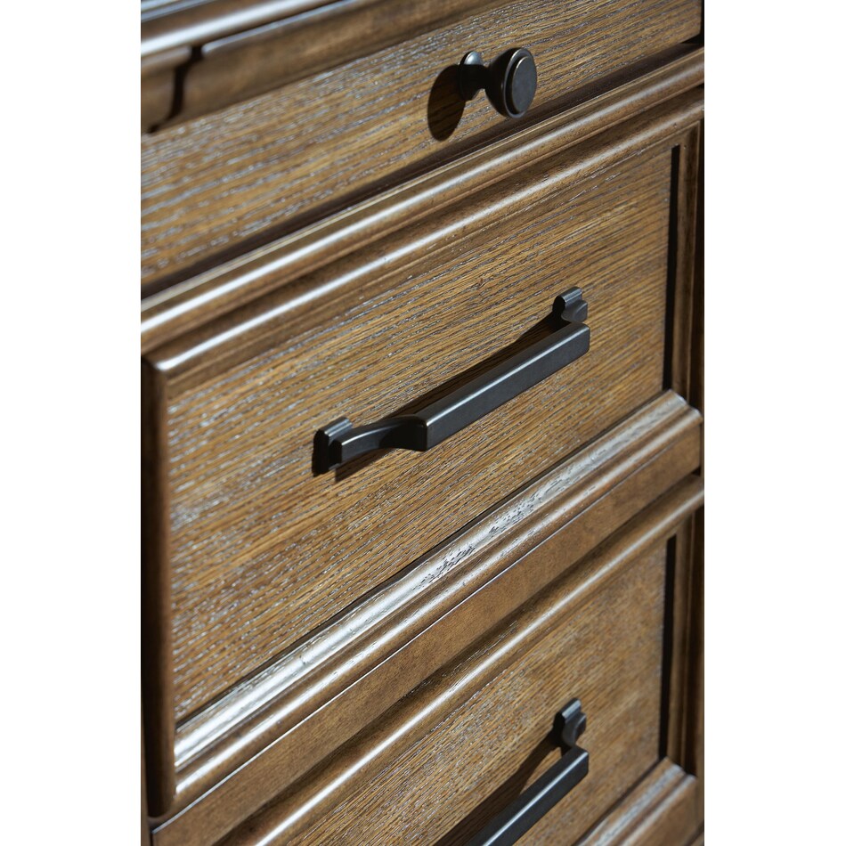 waynely medium brown dresser   
