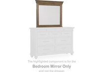 waynely medium brown mirror   