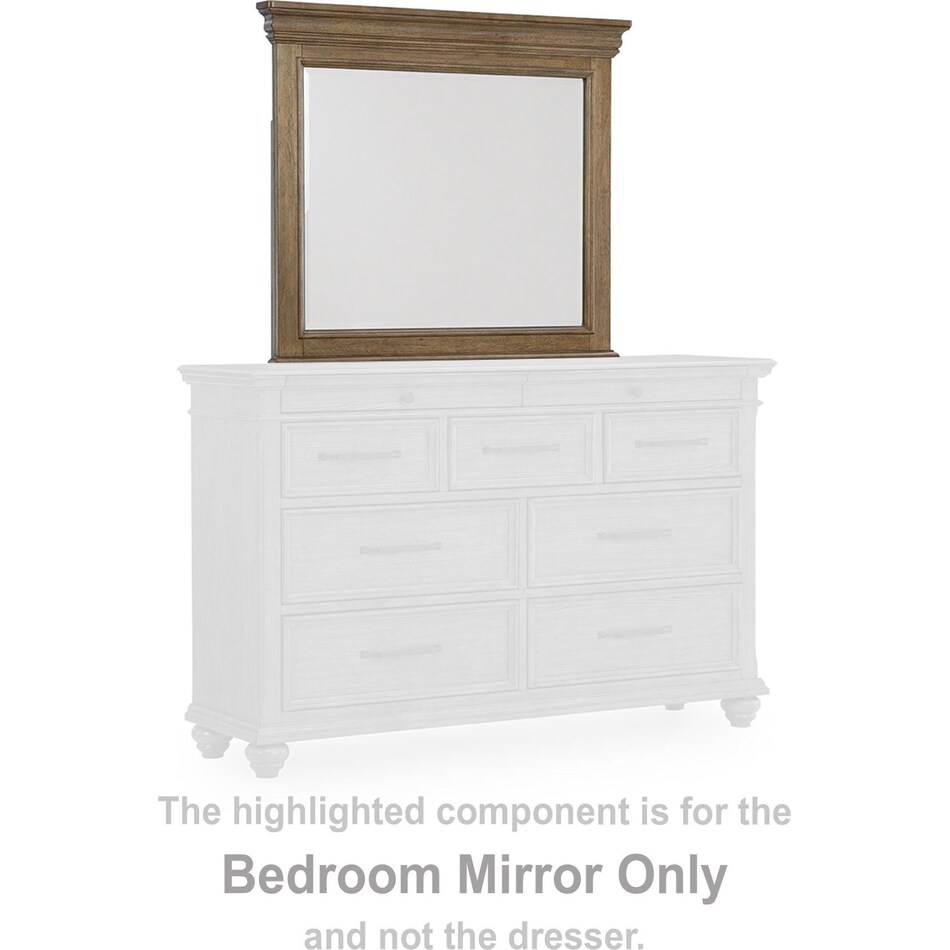 waynely medium brown mirror   