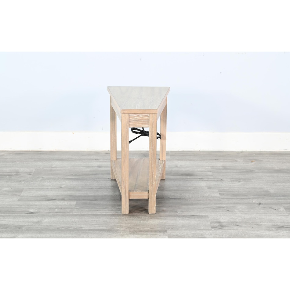 wedge tbl w  power chairside table   