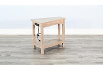 wedge tbl w  power chairside table   