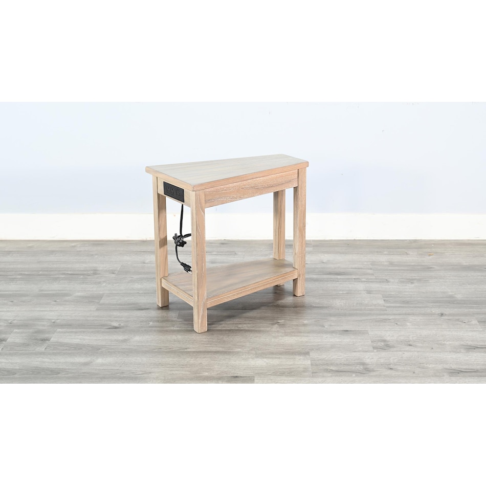 wedge tbl w  power chairside table   