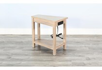 wedge tbl w  power chairside table   