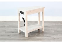 wedge tbl w  power chairside table   