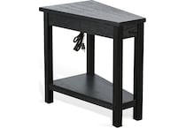 wedge tbl w  power chairside table   