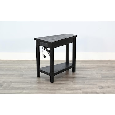 WEDGE CHAIRSIDE TABLE WITH POWER