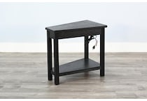 wedge tbl w  power chairside table   