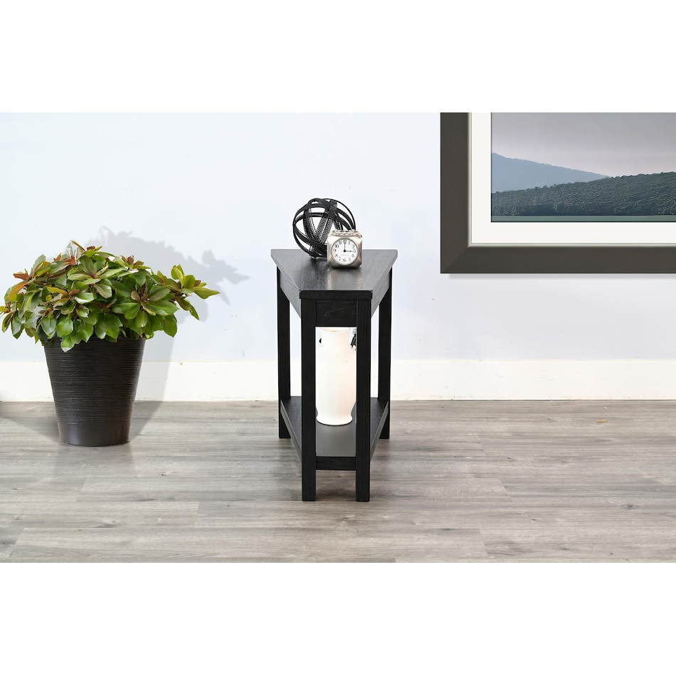 wedge tbl w  power chairside table   