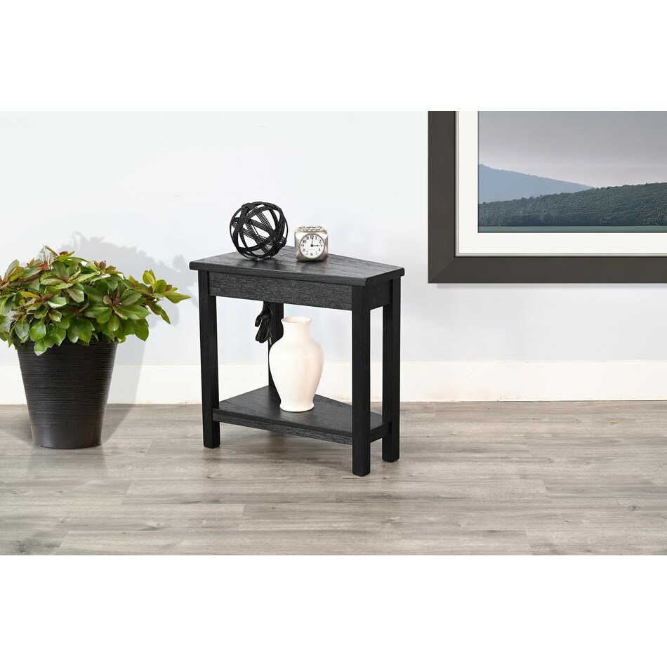 wedge tbl w  power chairside table   