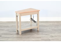 wedge tbl w  power chairside table   