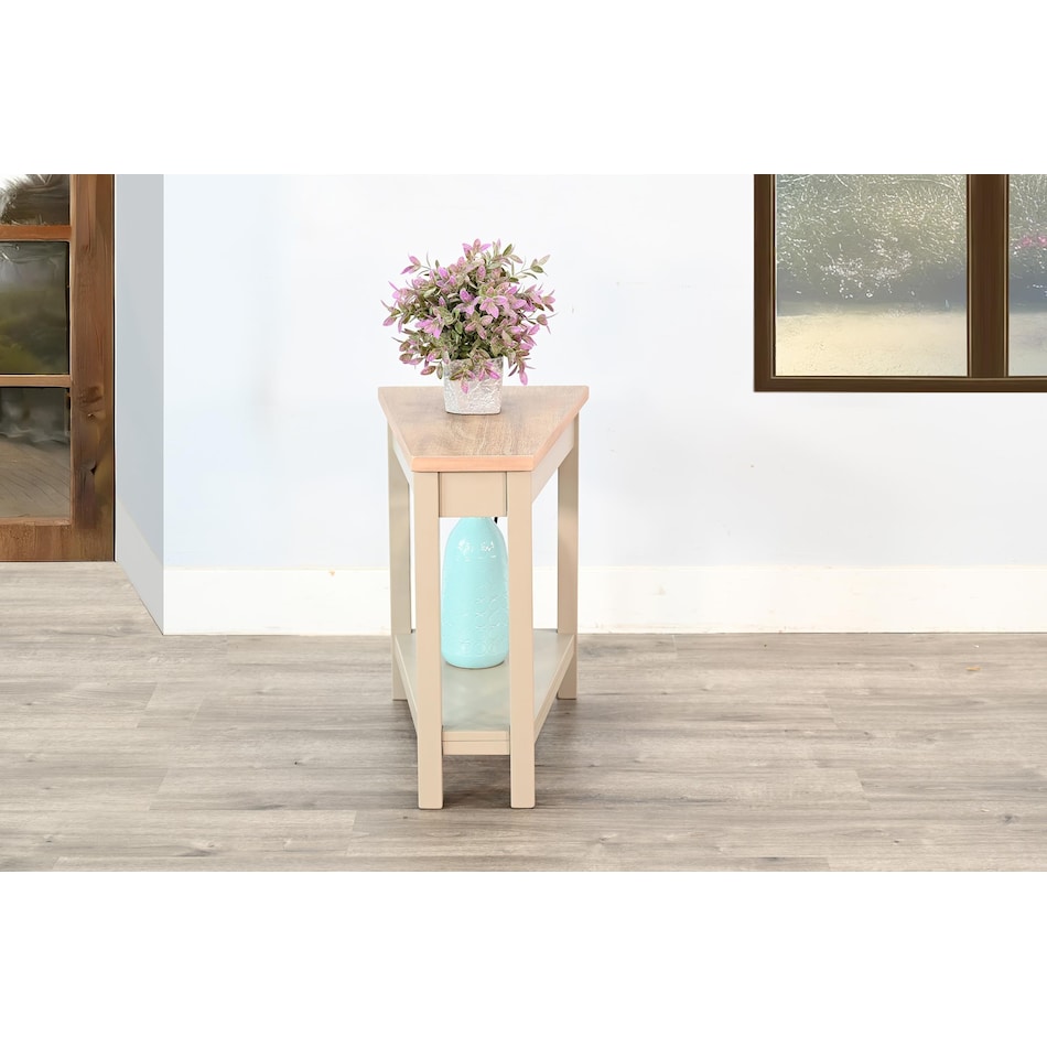 wedge tbl w  power chairside table   