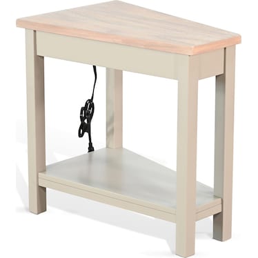 WEDGE POWER CHAIRSIDE TABLE