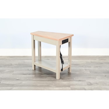 WEDGE POWER CHAIRSIDE TABLE