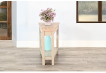 wedge tbl w  power tan chairside table   