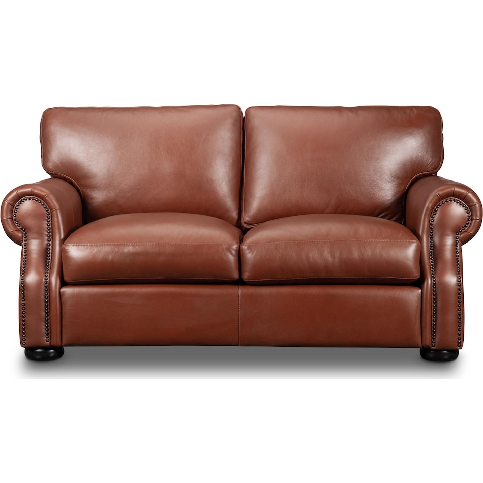 wentworth amadeus canyon leather loveseat   