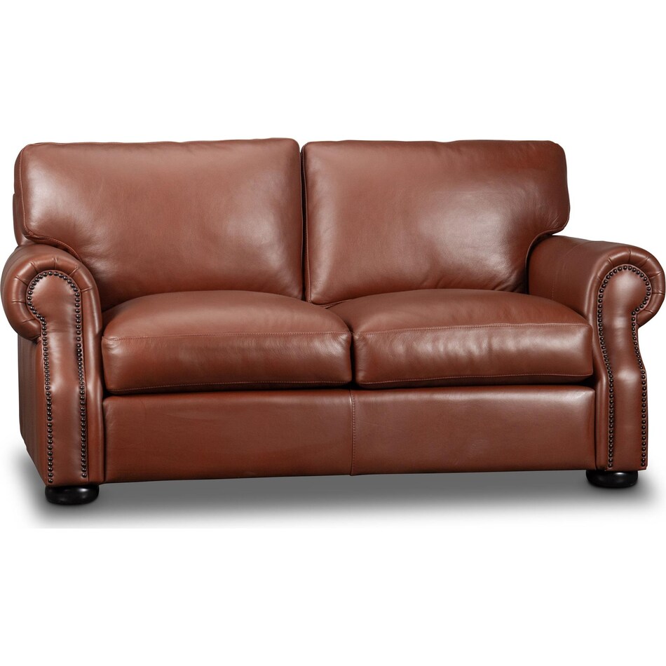 wentworth amadeus canyon leather loveseat   