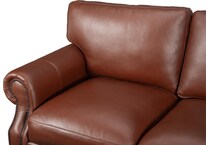 wentworth amadeus canyon leather loveseat   