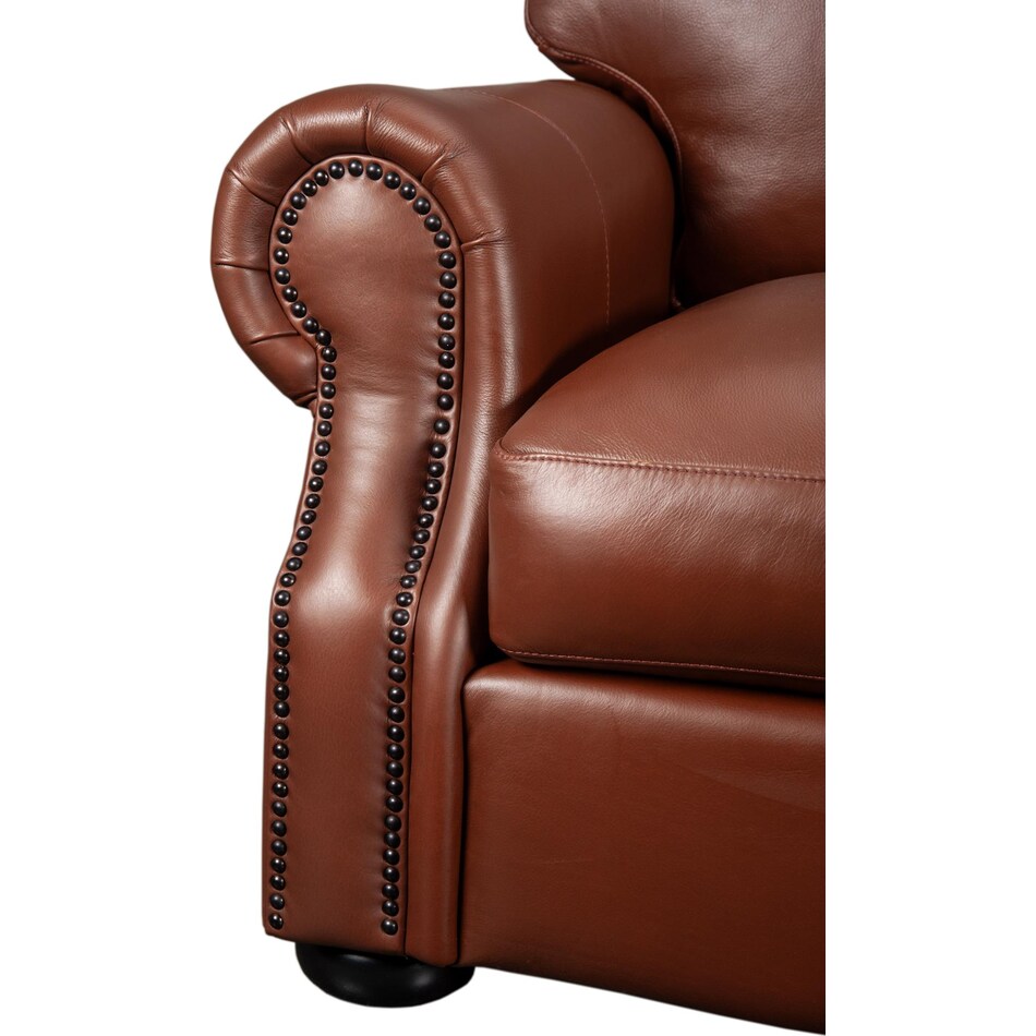 wentworth amadeus canyon leather loveseat   