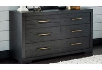 wesley  charred oak dresser   
