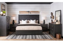 wesley  charred oak dresser   