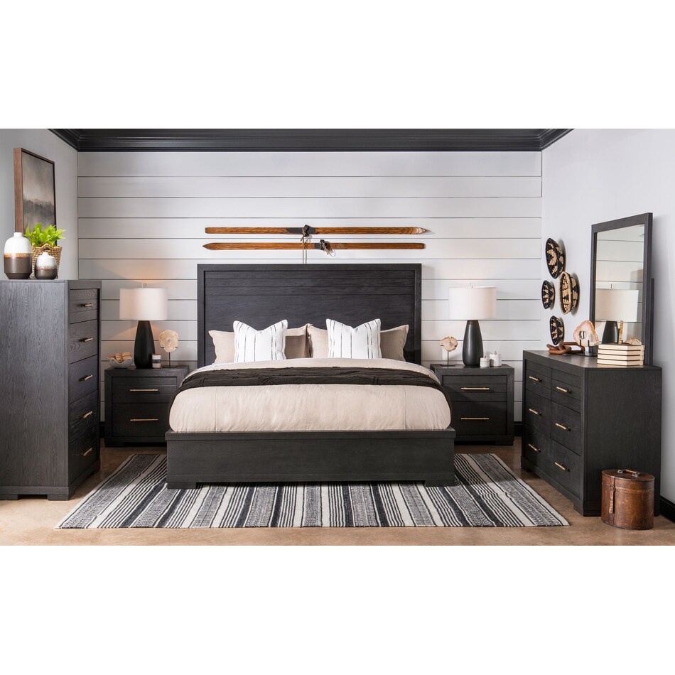 wesley  charred oak dresser   