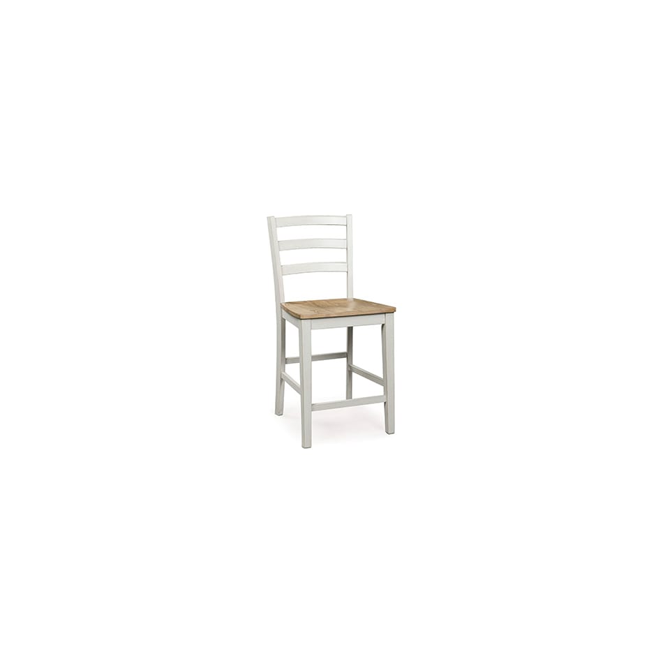 westlinport antique white counter chair   