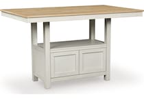 westlinport antique white counter table  counter table top   