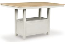 westlinport antique white counter table  counter table top   