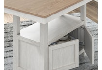 westlinport antique white counter table  counter table top   