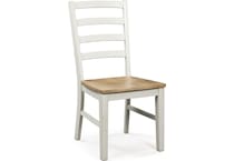 westlinport antique white side chair   