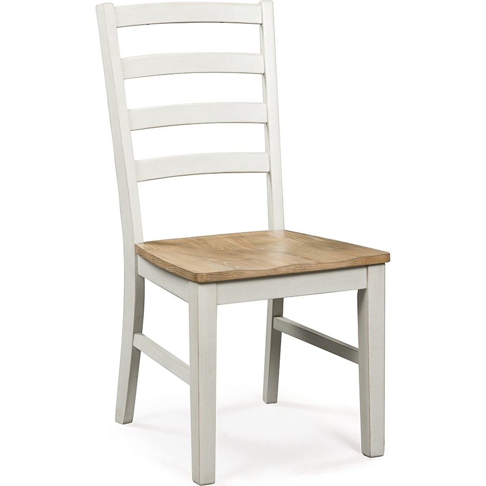 westlinport antique white side chair   