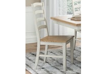 westlinport antique white side chair   