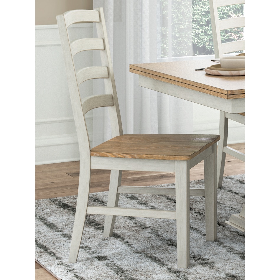 westlinport antique white side chair   