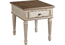 westview white wash brown cocktail table   