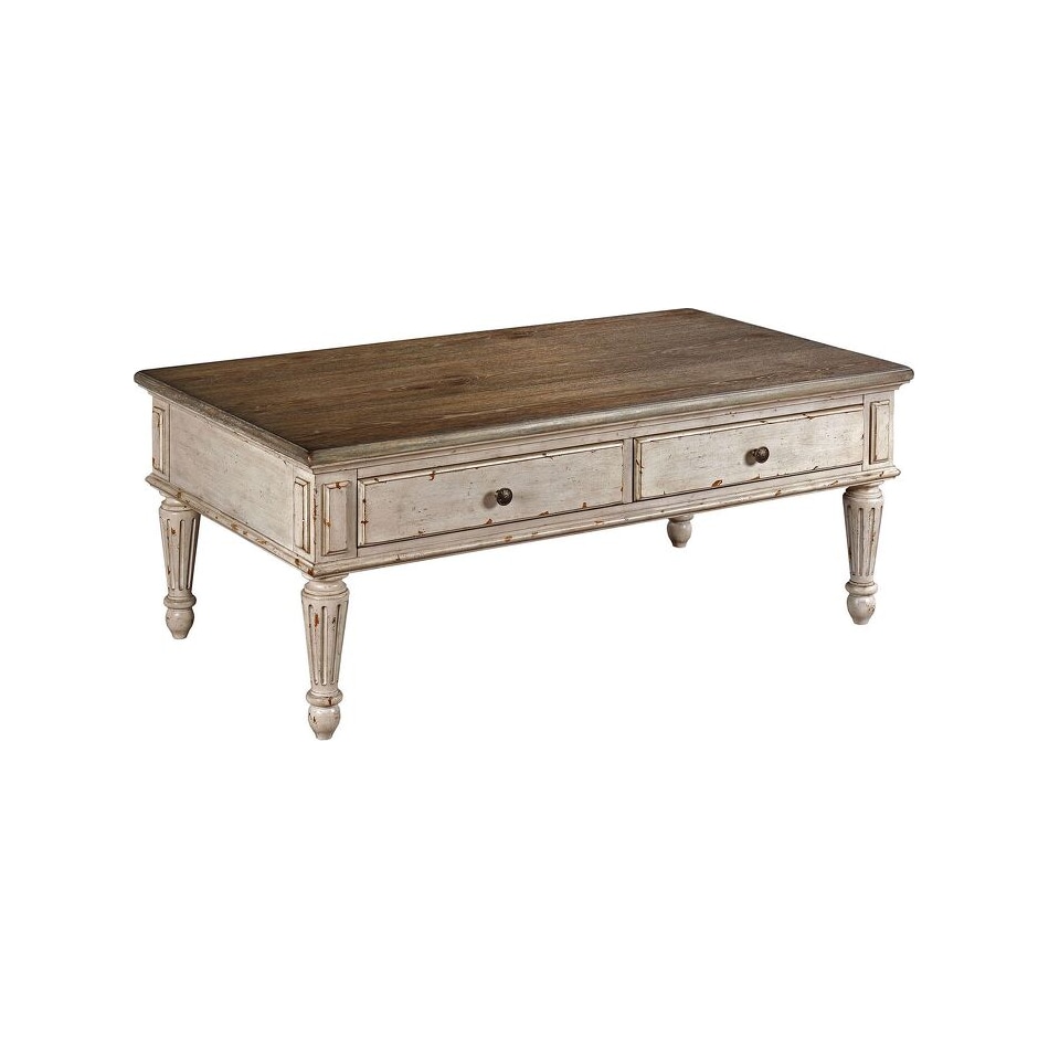 westview white wash brown cocktail table   