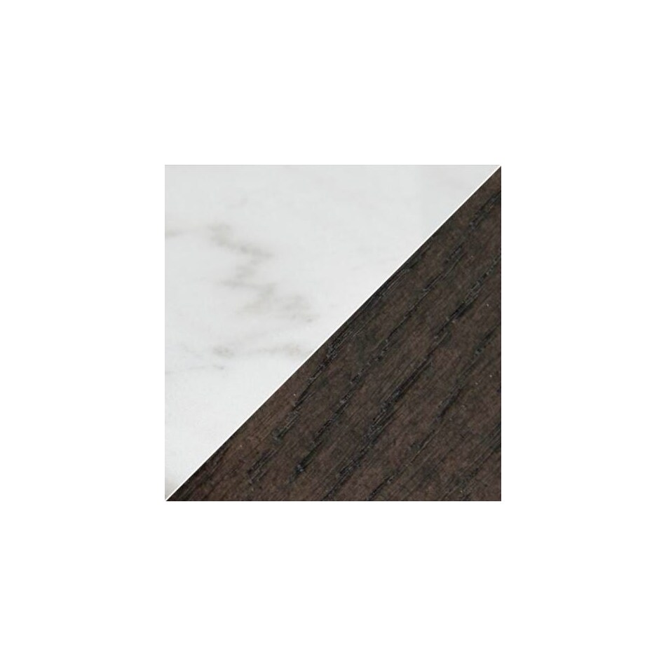 white dark brown swatch  
