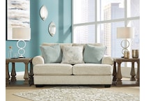 white loveseat   