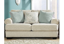 white loveseat   