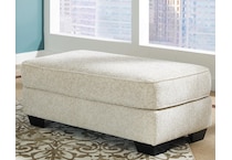 white ottoman   