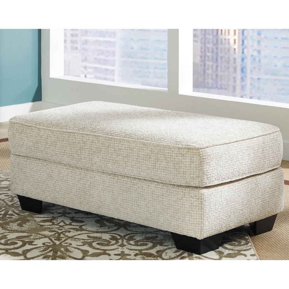 white ottoman   