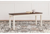 whitesburg cottage white bench   