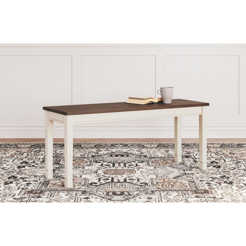 whitesburg cottage white bench   
