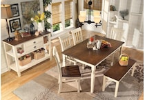 whitesburg cottage white bench   