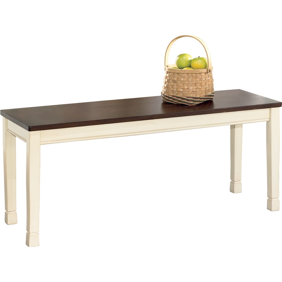 whitesburg cottage white bench   